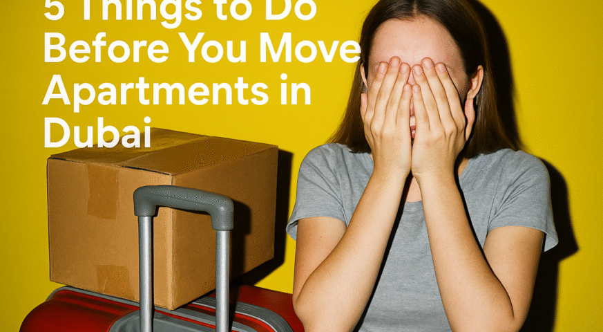 5 Things to Do Before You Move Apartments in Dubai